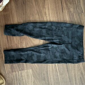 Lululemon Black Camouflage Leggings
